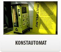 Konstautomat från easysnacks - en varuautomat fylld med mindre konstföremål